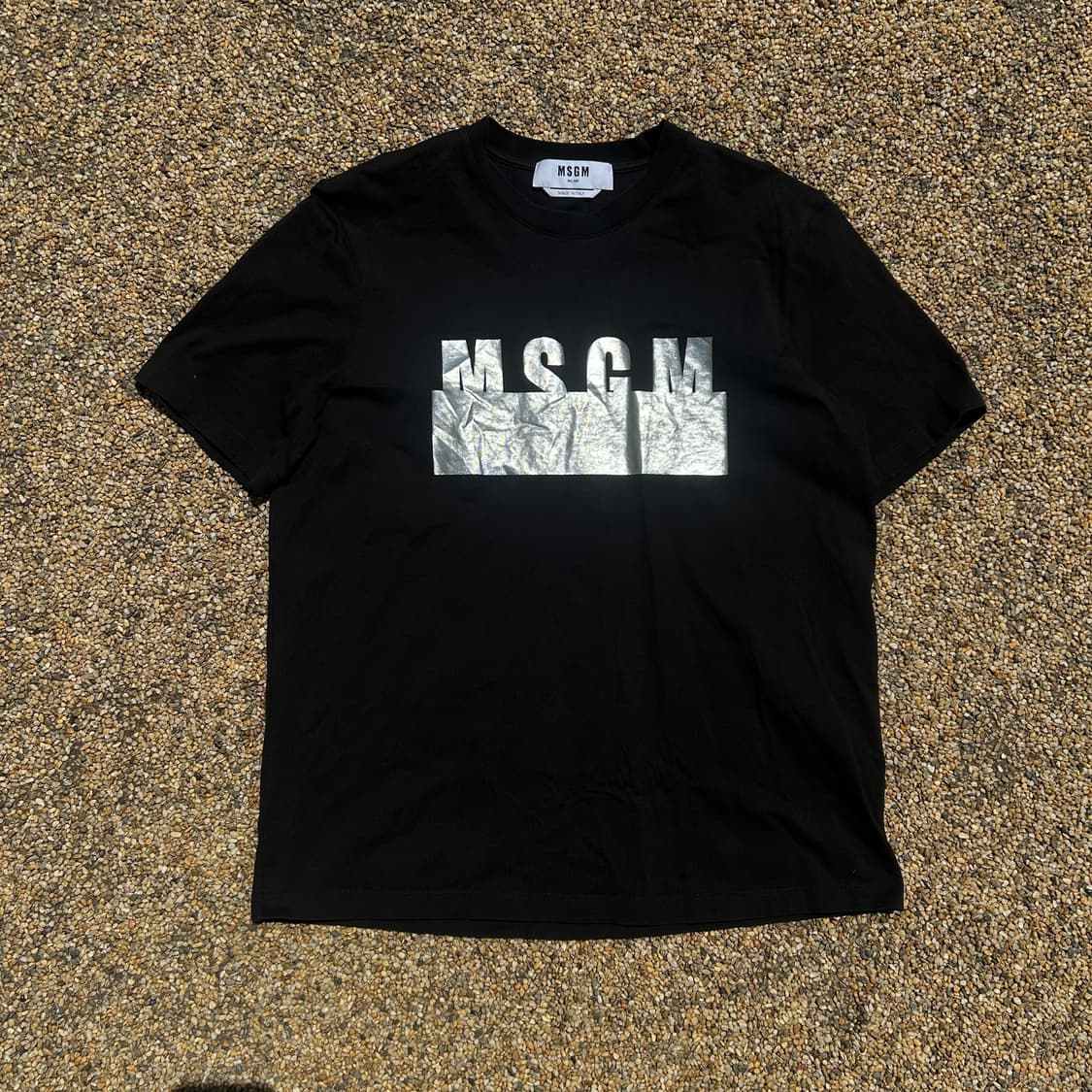 MSGM 21SS 실버로고 반팔 티셔츠 상품이미지1