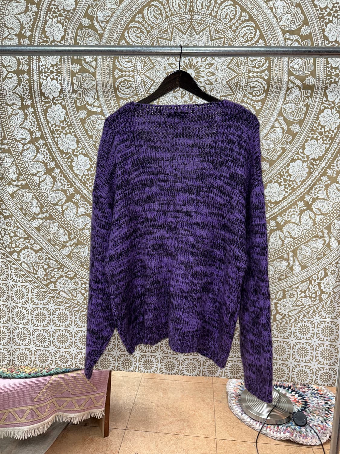 빈티지 퍼플 니트 가디건  상품이미지5