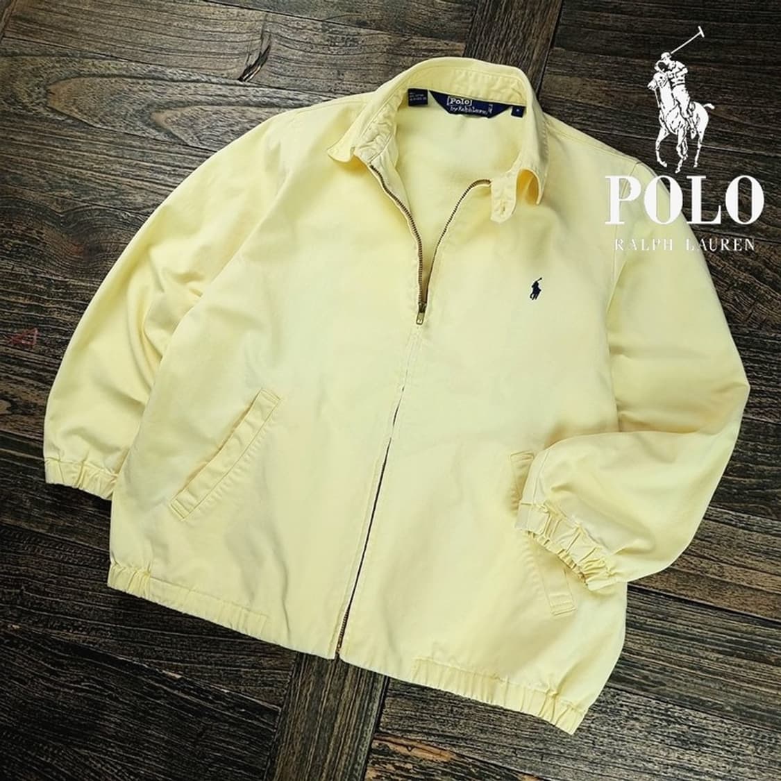 [폴로 랄프로렌] 90s 포니 로고 자수 블루종 스윙탑 자켓 M20140 상품이미지1