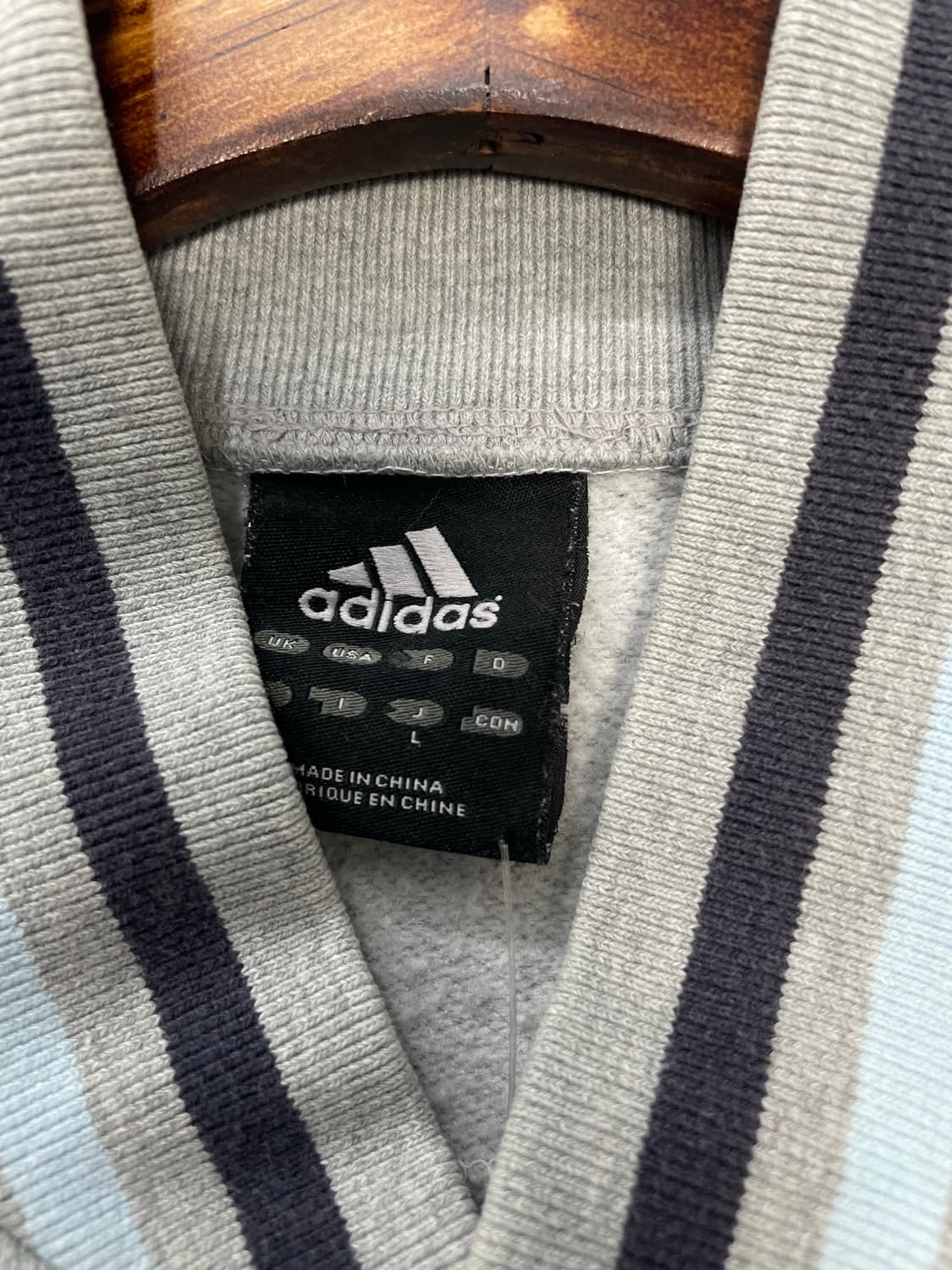 아디다스 코튼 그레이 백로고 자켓 H1332 상품이미지6