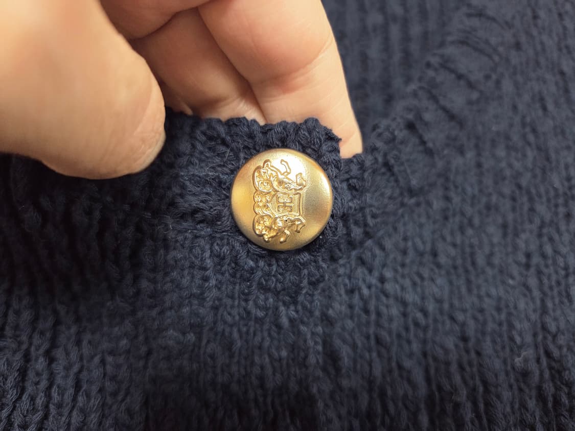 러브민(LVM) 금장버튼 가디건 55-66 상품이미지4