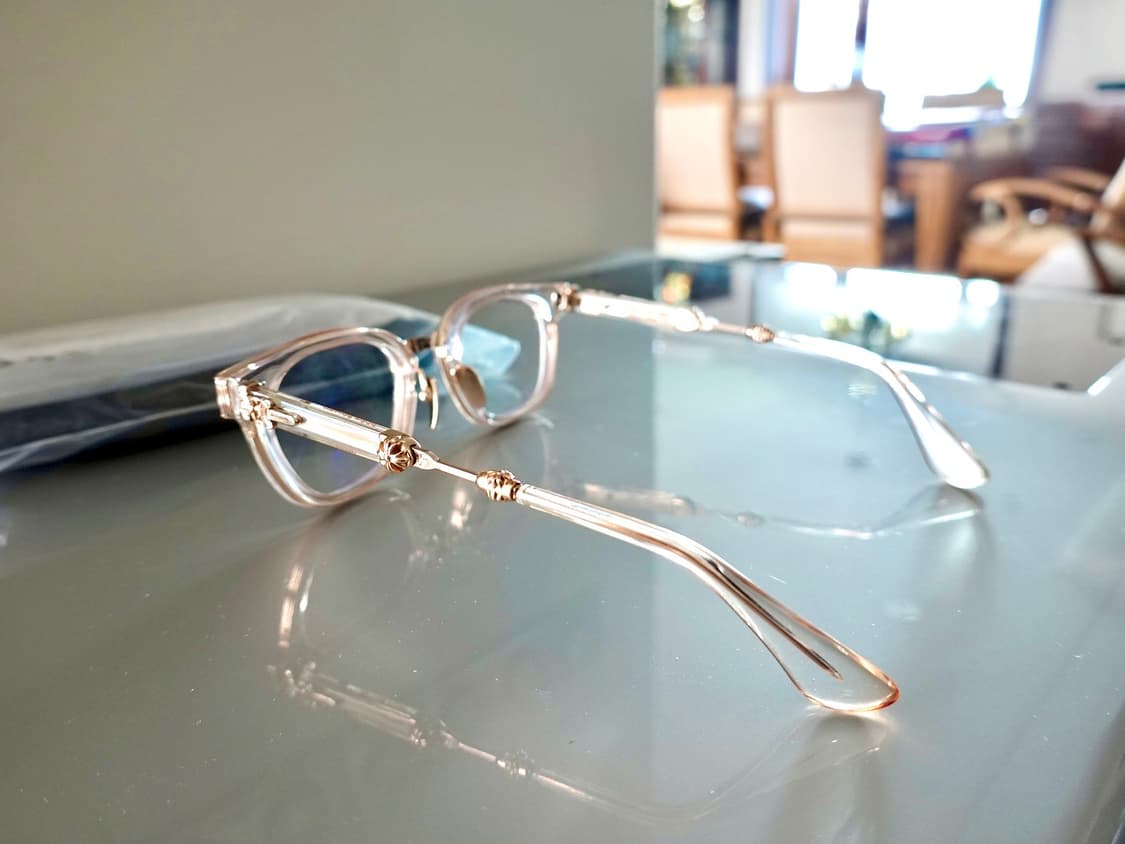 크롬하츠 덕버터 크리스탈/골드 안경 상품이미지5