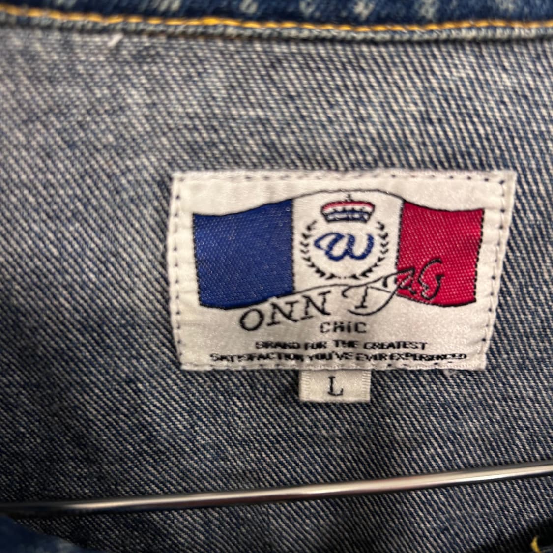 온태그 아메리칸 빈티지 90s 절개라인 데님자켓 상품이미지3