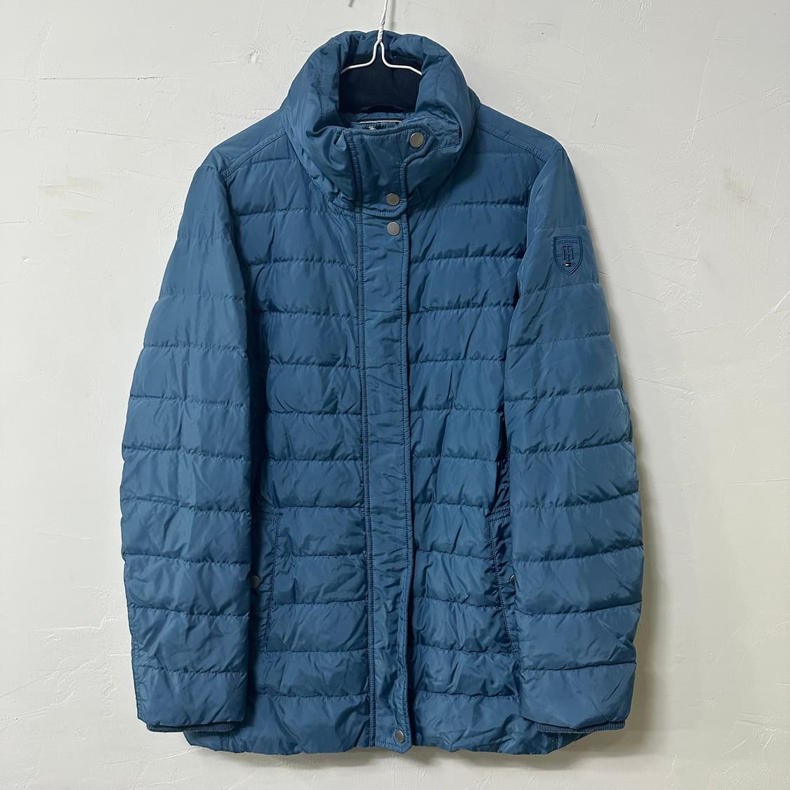 (L) 타미힐피거 블루 경량 패딩 자켓 상품이미지1