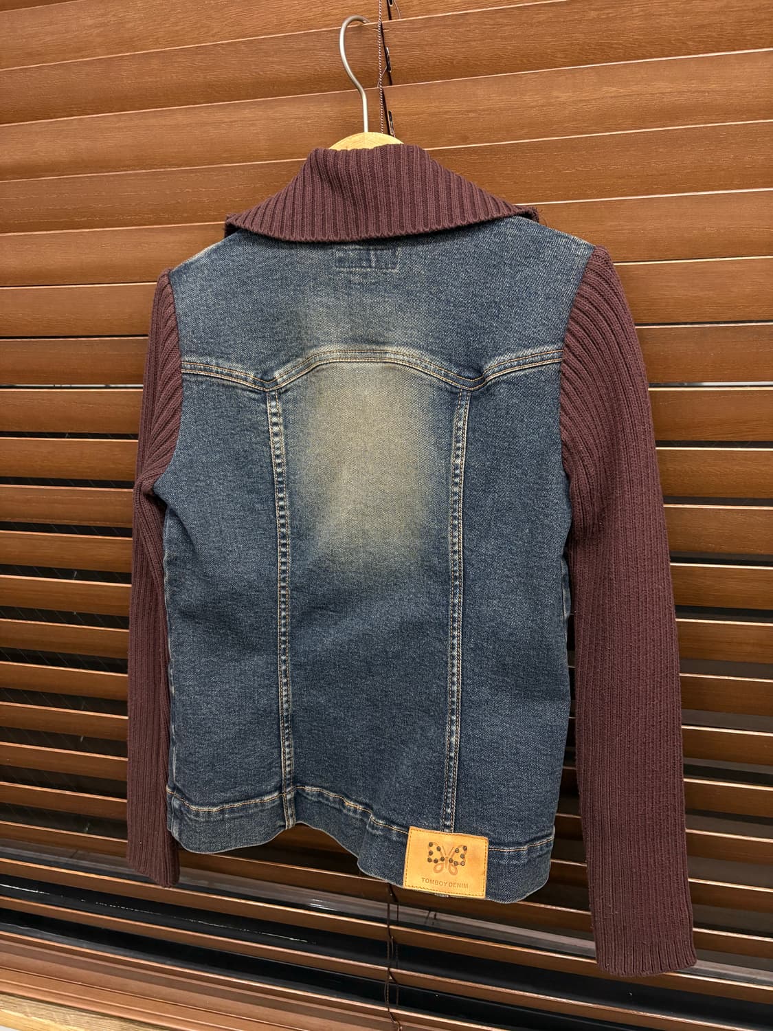 00s TOMBOY 톰보이 y2k 데님 골지 집업 자켓 상품이미지4