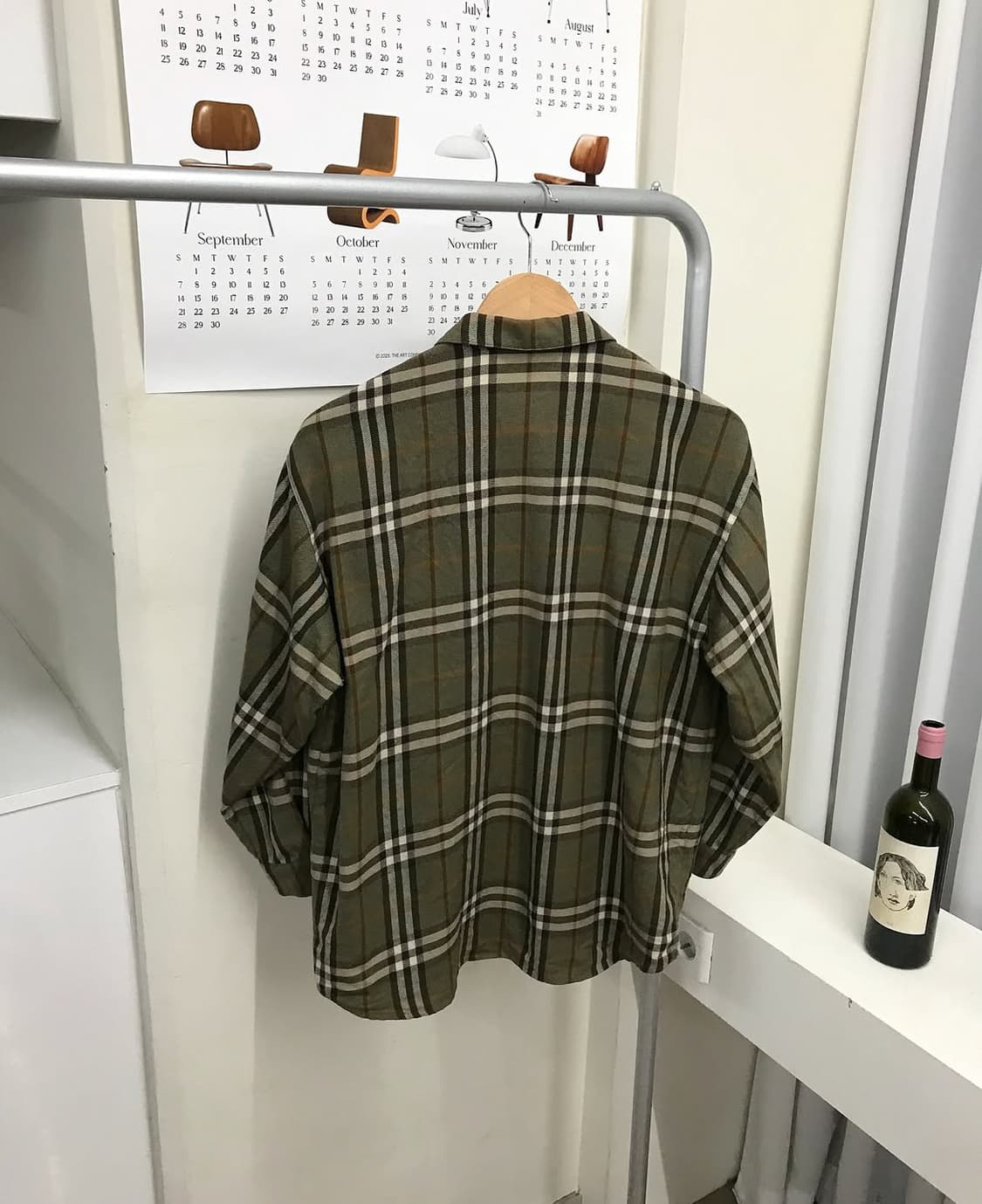 버버리 체크 울 셔츠 상품이미지5