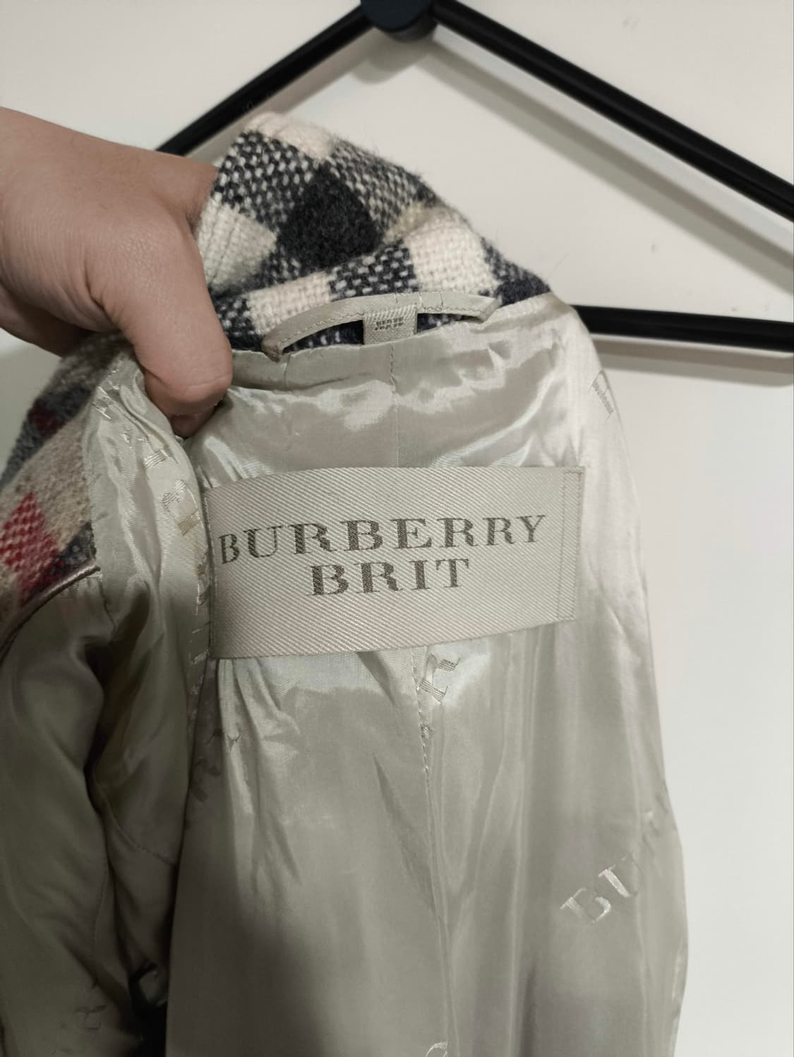 버버리 노바체크 벨티드 울코트 상품이미지8