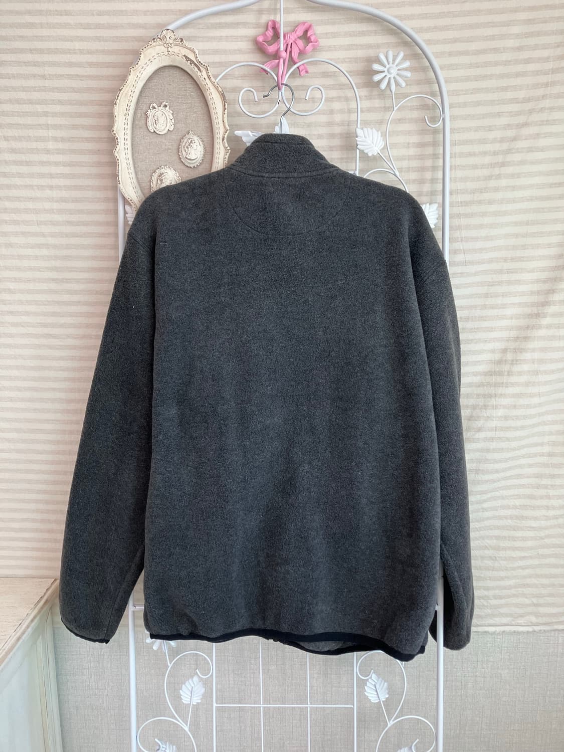 빈티지 그레이 포켓 후리스 y2k 스트릿 갸루 펑키 일본빈티지573 fa 상품이미지2