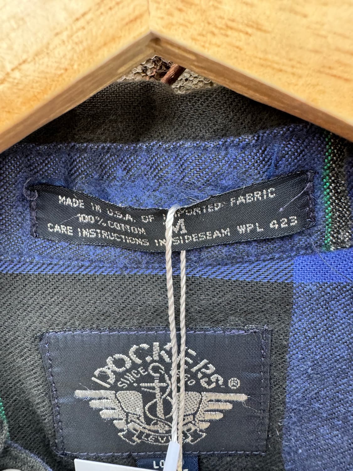 90s dockers by levis 빈티지 체크 플란넬 셔츠 M 상품이미지5
