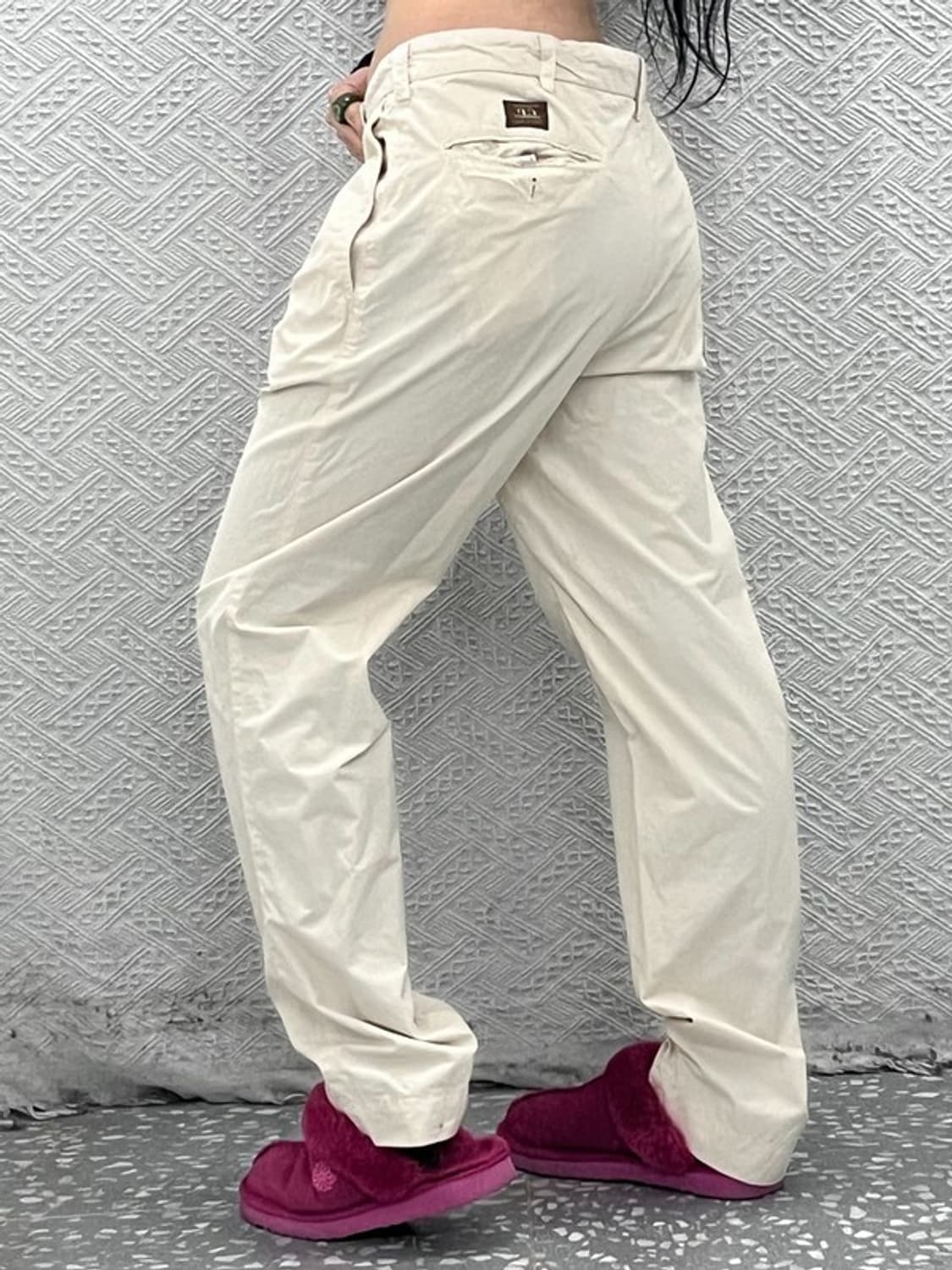 씨피컴퍼니 빈티지 크림아이보리 코튼팬츠 면바지 86 C08146 상품이미지2