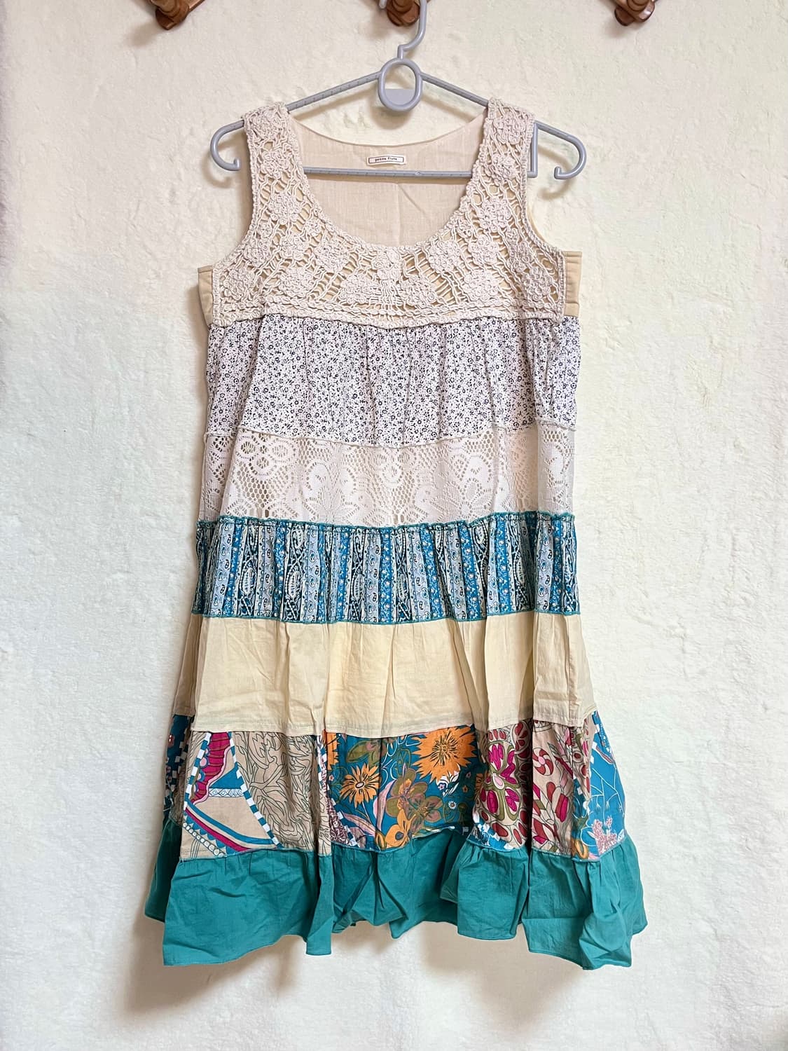 빈티지 패치 크로쉐 원피스 레이스 상품이미지1