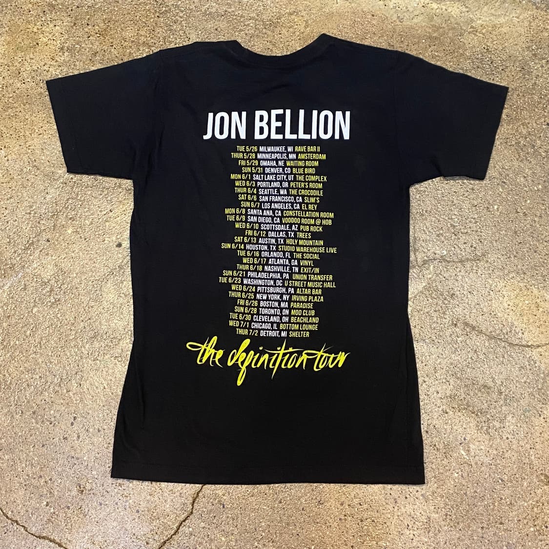 미국 빈티지 존 밸리온 JON BELLION 투어티 락티셔츠 반팔티 상품이미지5