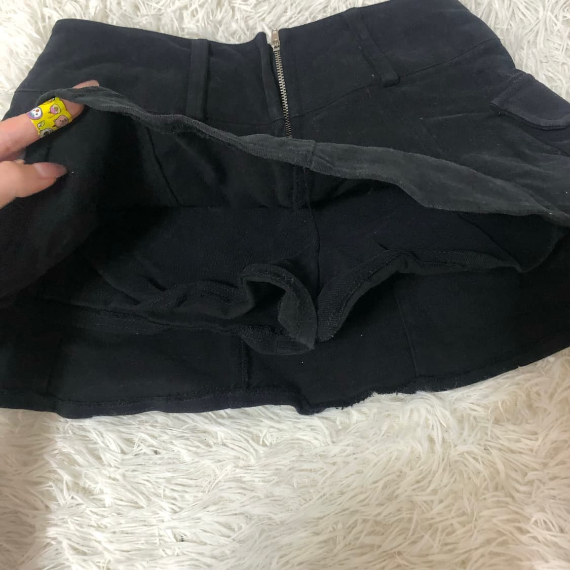 빈티지 블랙 청 미니 스커트 상품이미지7