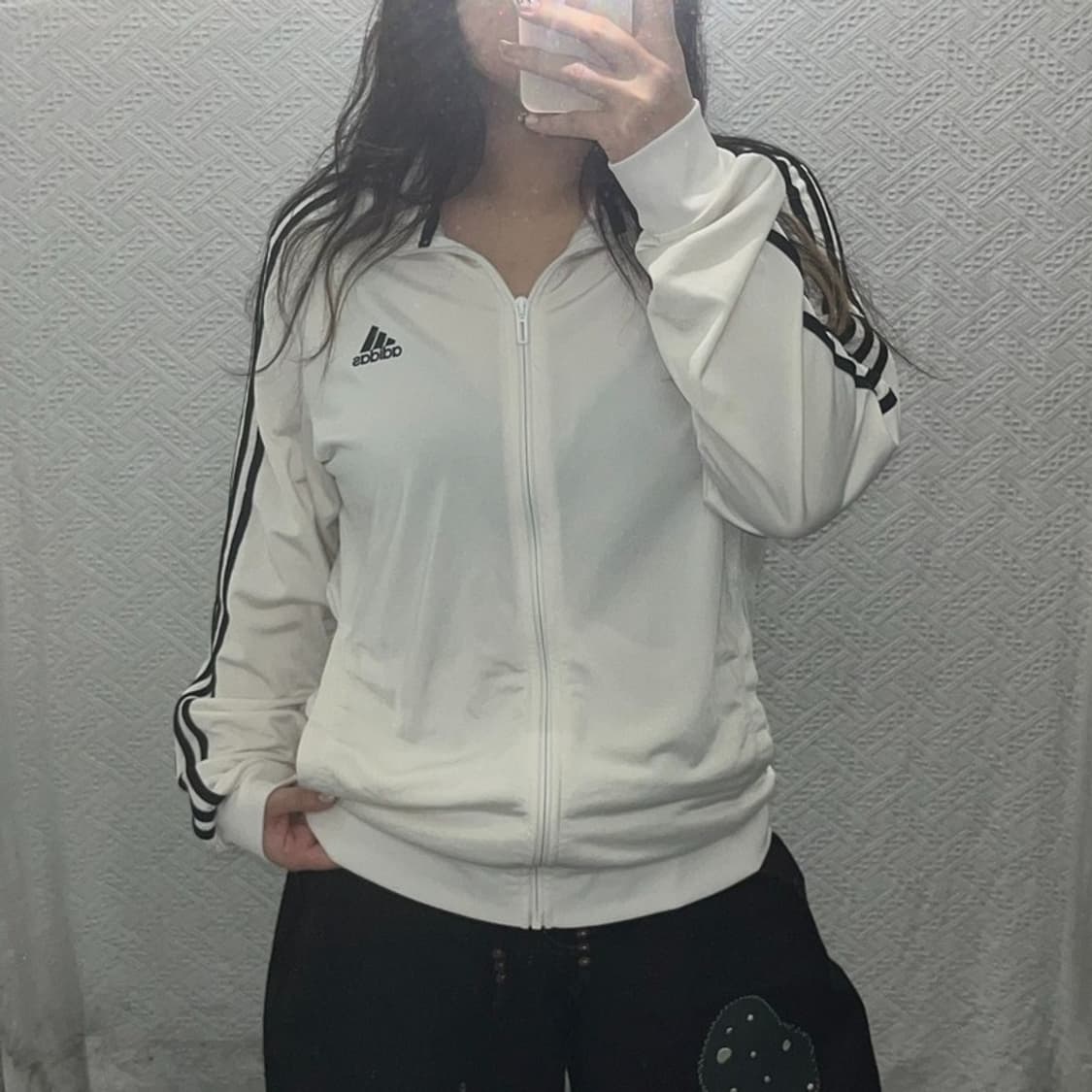 아디다스 삼선로고 화이트 트랙탑 져지 집업 100 C06221 상품이미지1