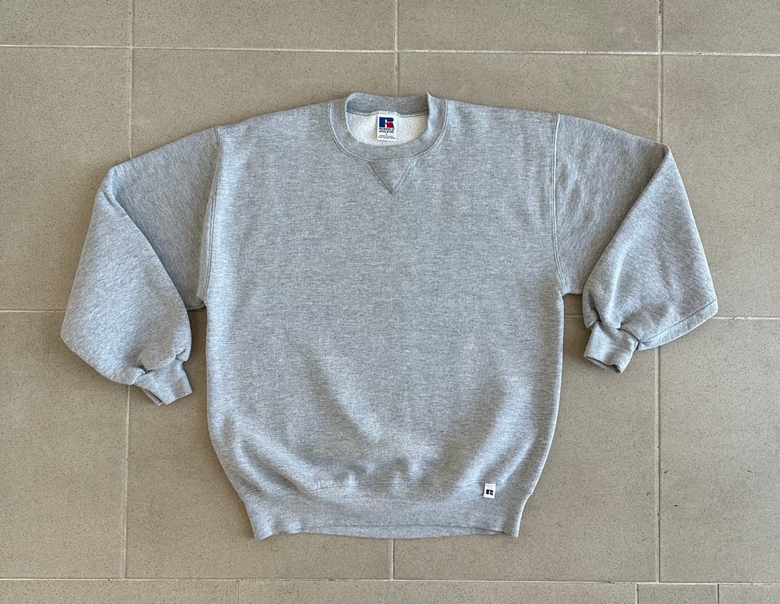 90s 빈티지 러셀 스웻셔츠 그레이 L USA 상품이미지1