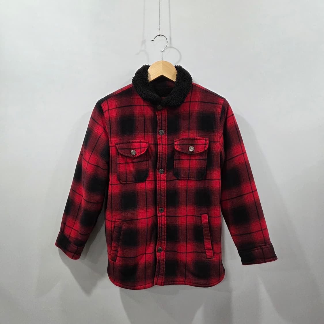 갭 키즈 쉐르파 체크자켓 XL(12) 상품이미지1