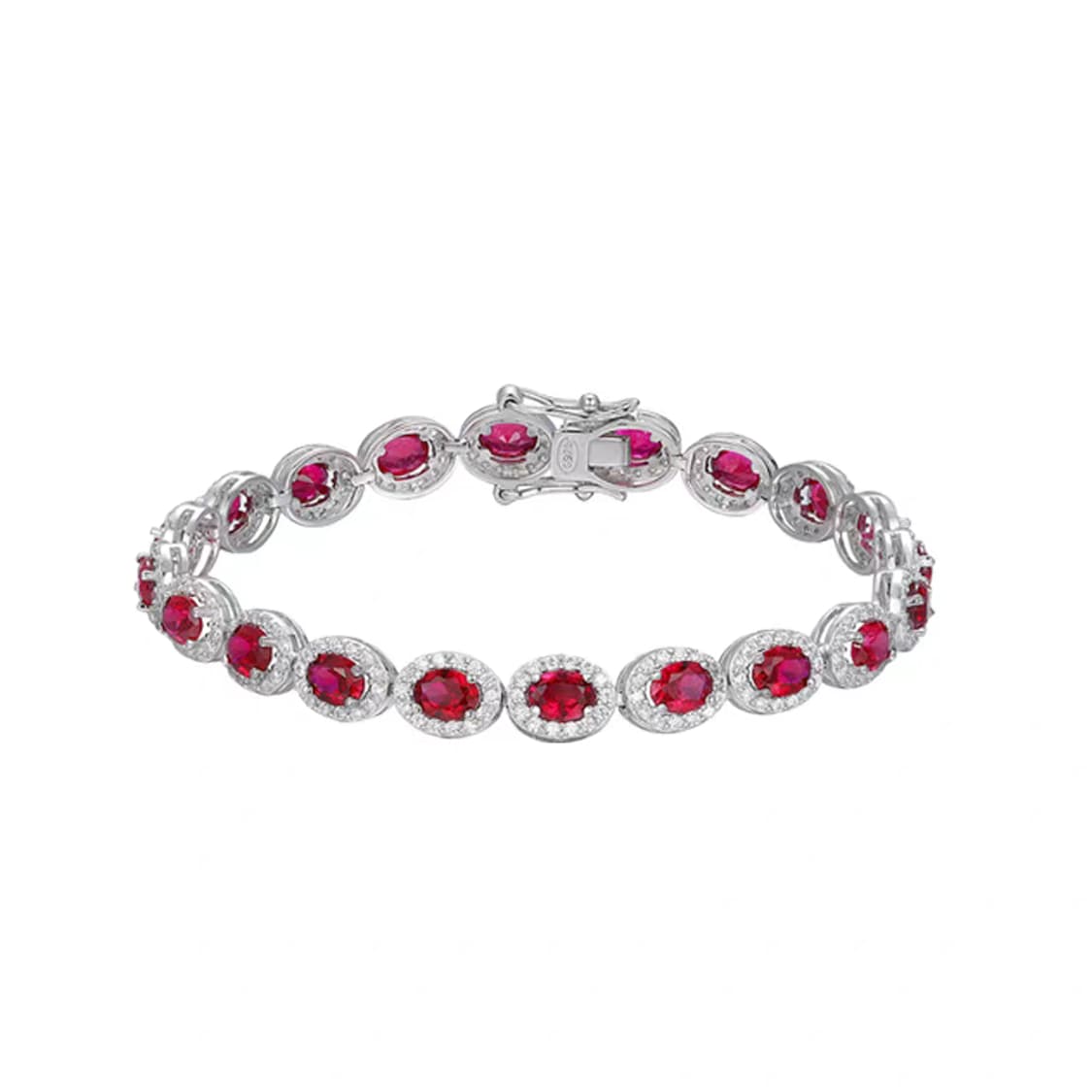 Oceanora 루비 팔찌, 18K 골드 도금 실버" 상품이미지2