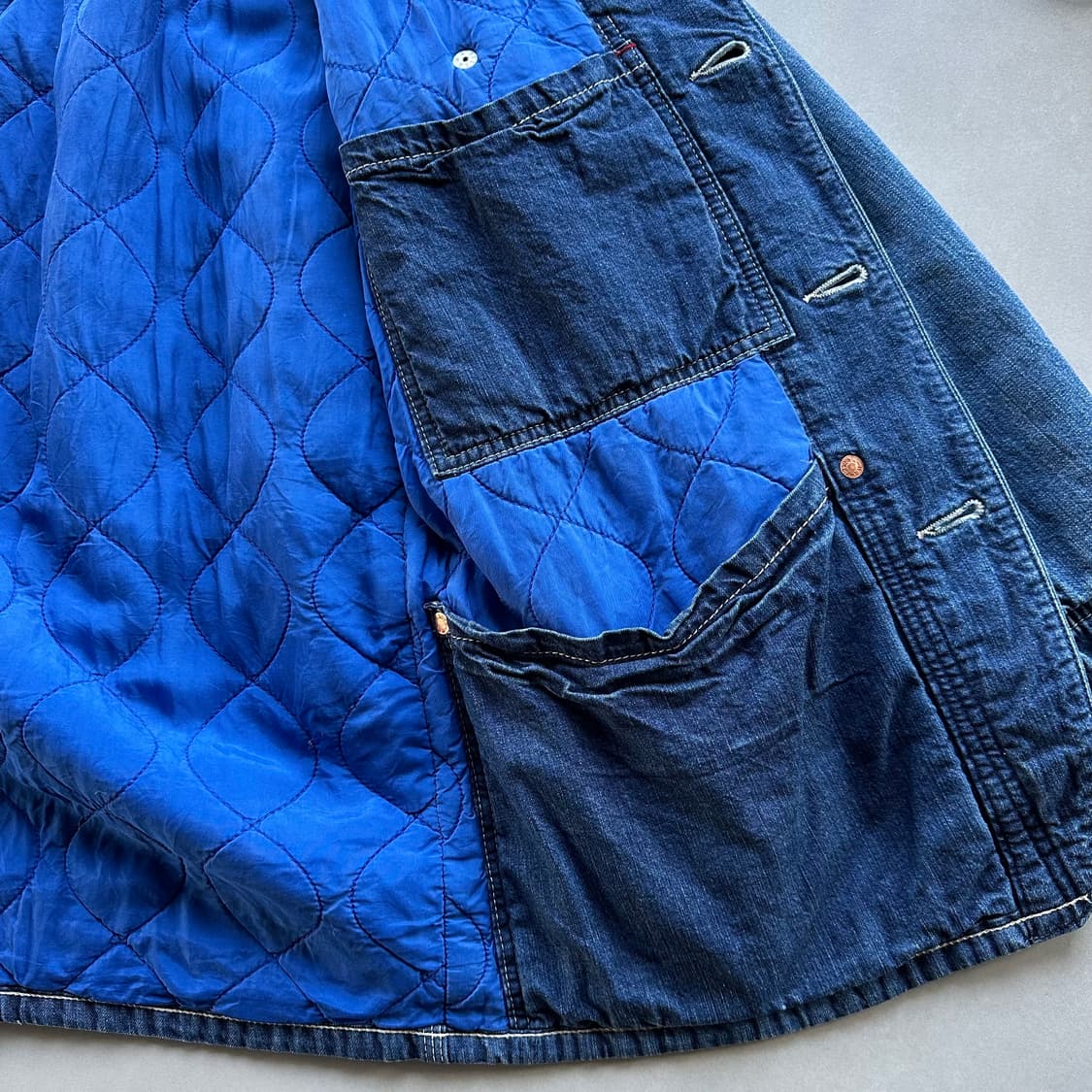 [XS]블루 블루 BLUE BLUE JAPAN 데님 커버올 자켓 상품이미지9