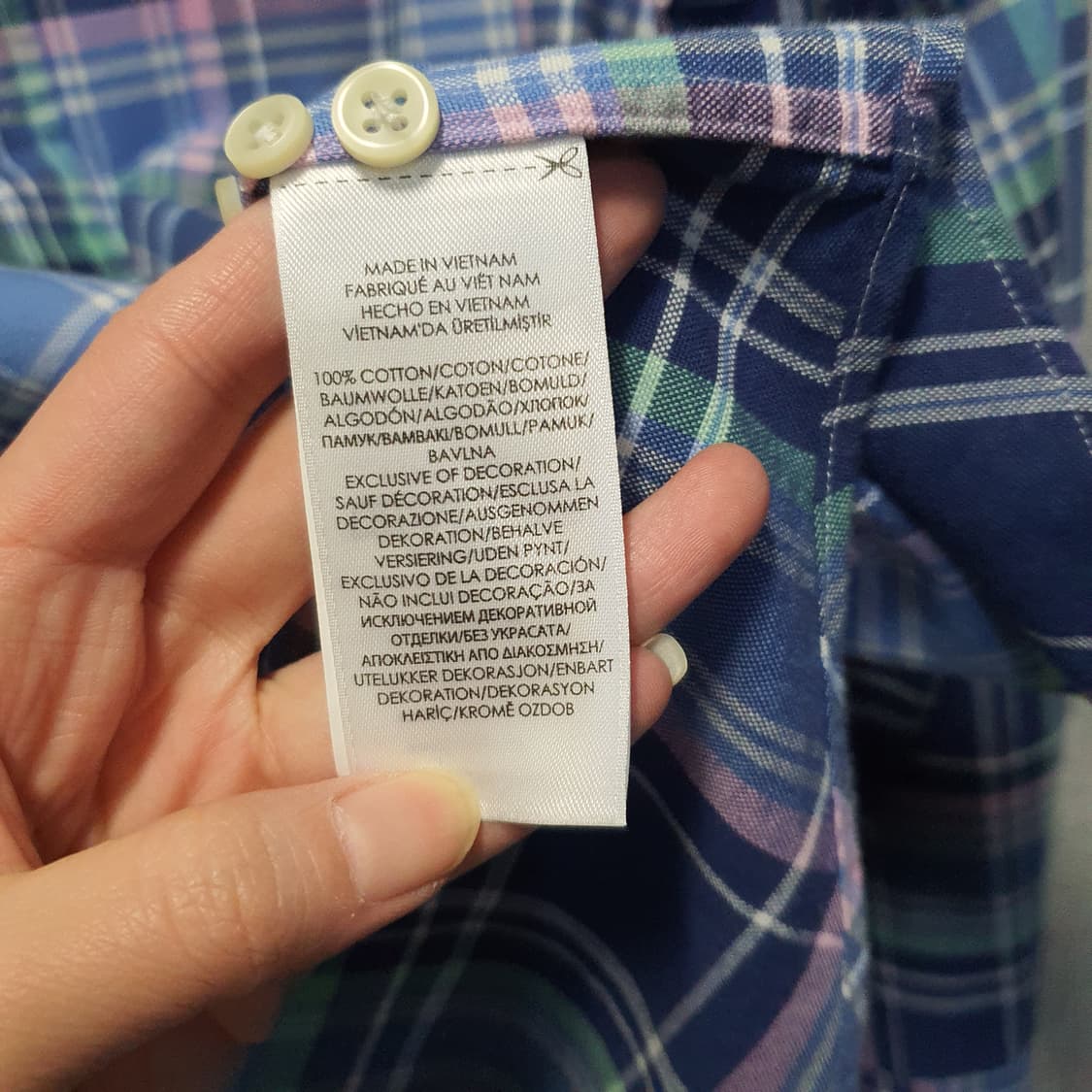 폴로 랄프로렌 클래식핏 체크 카라 셔츠  상품이미지7