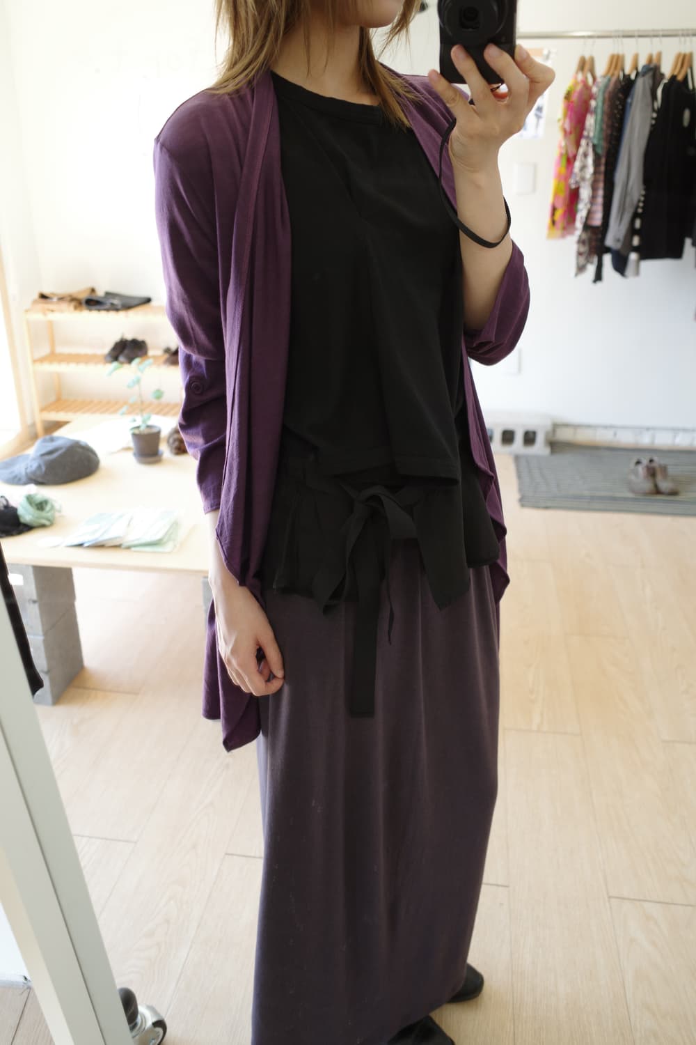 purple cardigan 상품이미지1