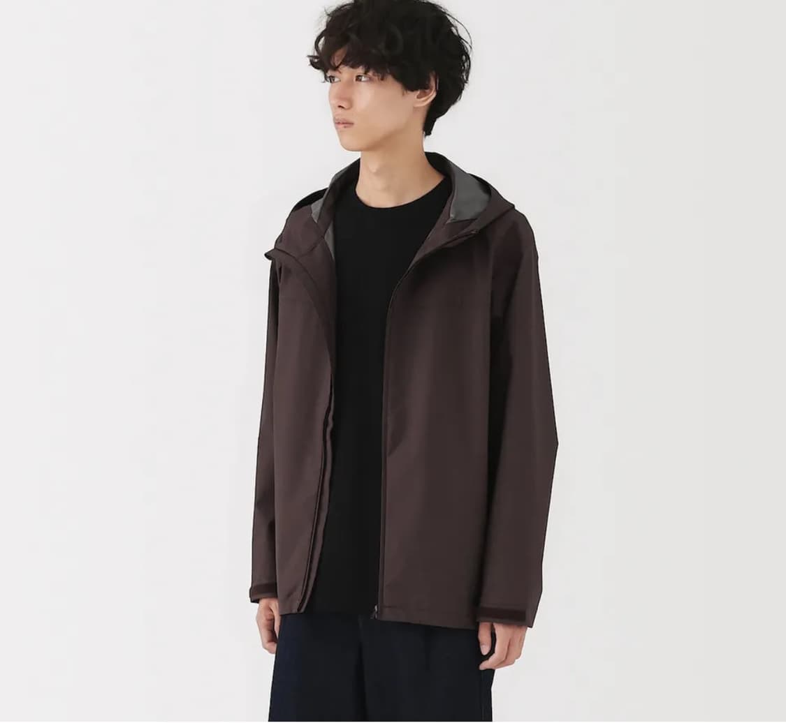 [S] 무인양품 바람막이 자켓 S 다크퍼플 상품이미지2