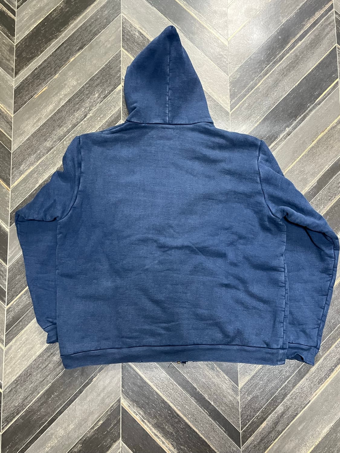 [2] 아프레쎄 25aw 후드집업 네이비 상품이미지3