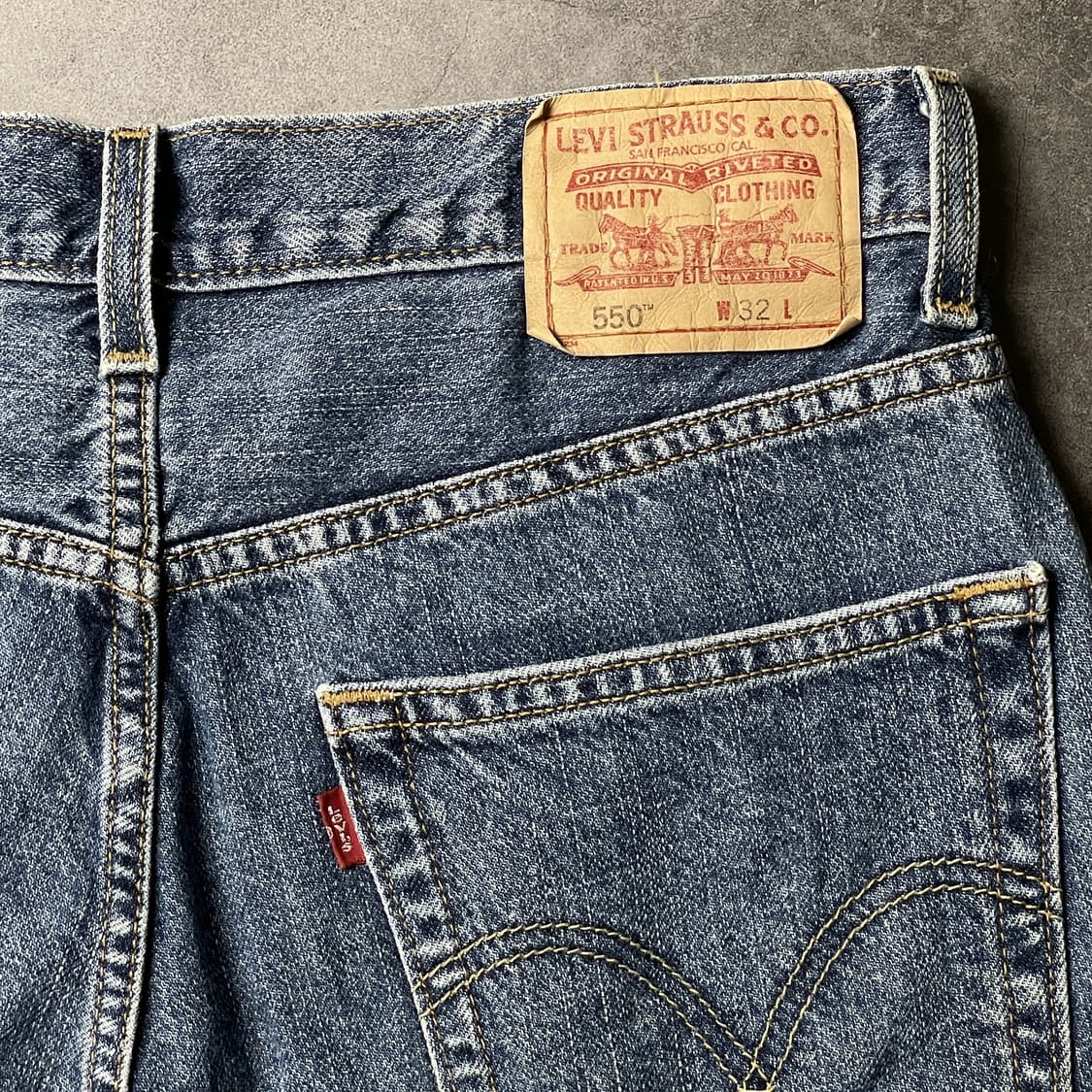 LEVI'S 00s 리바이스550 중청 데님 하프팬츠 A01171 상품이미지7