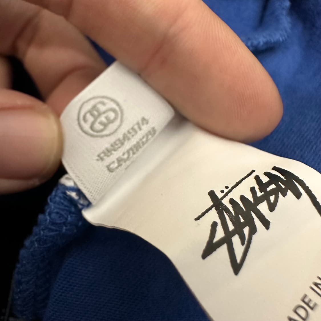 Stussy 스투시 공용 와이드 트레이닝복 운동복 팬츠 바지 블루 상품이미지9