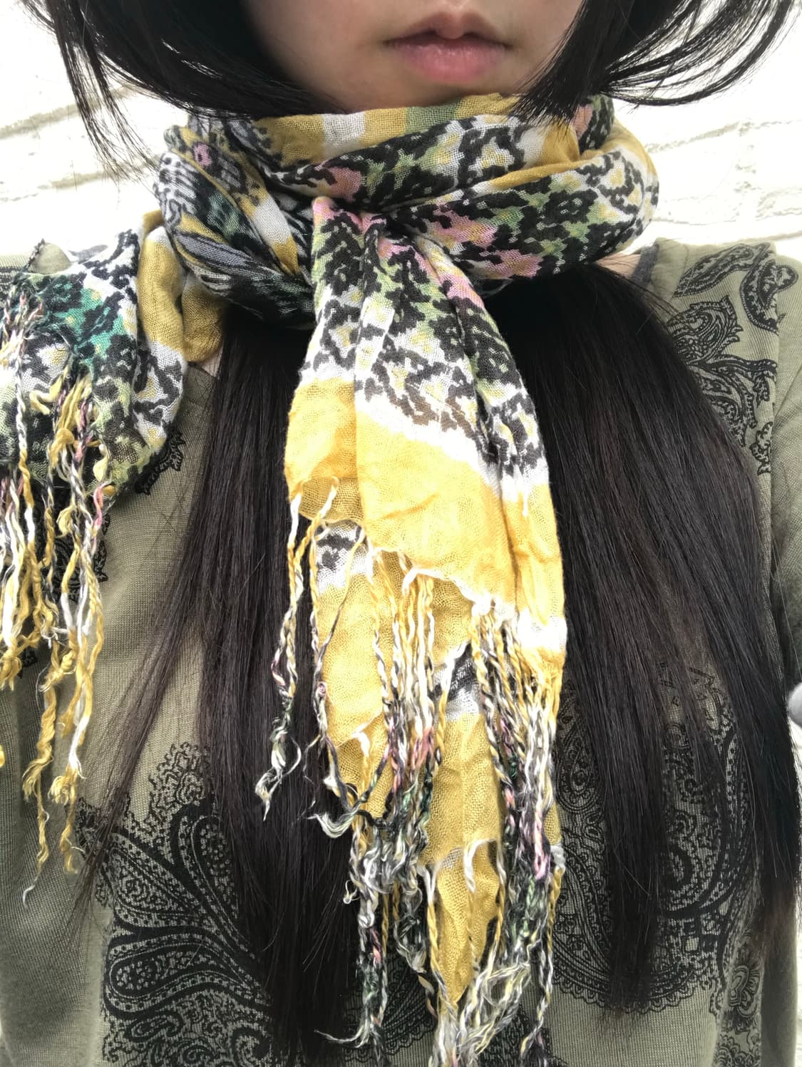 vintage pattern scarf 상품이미지6