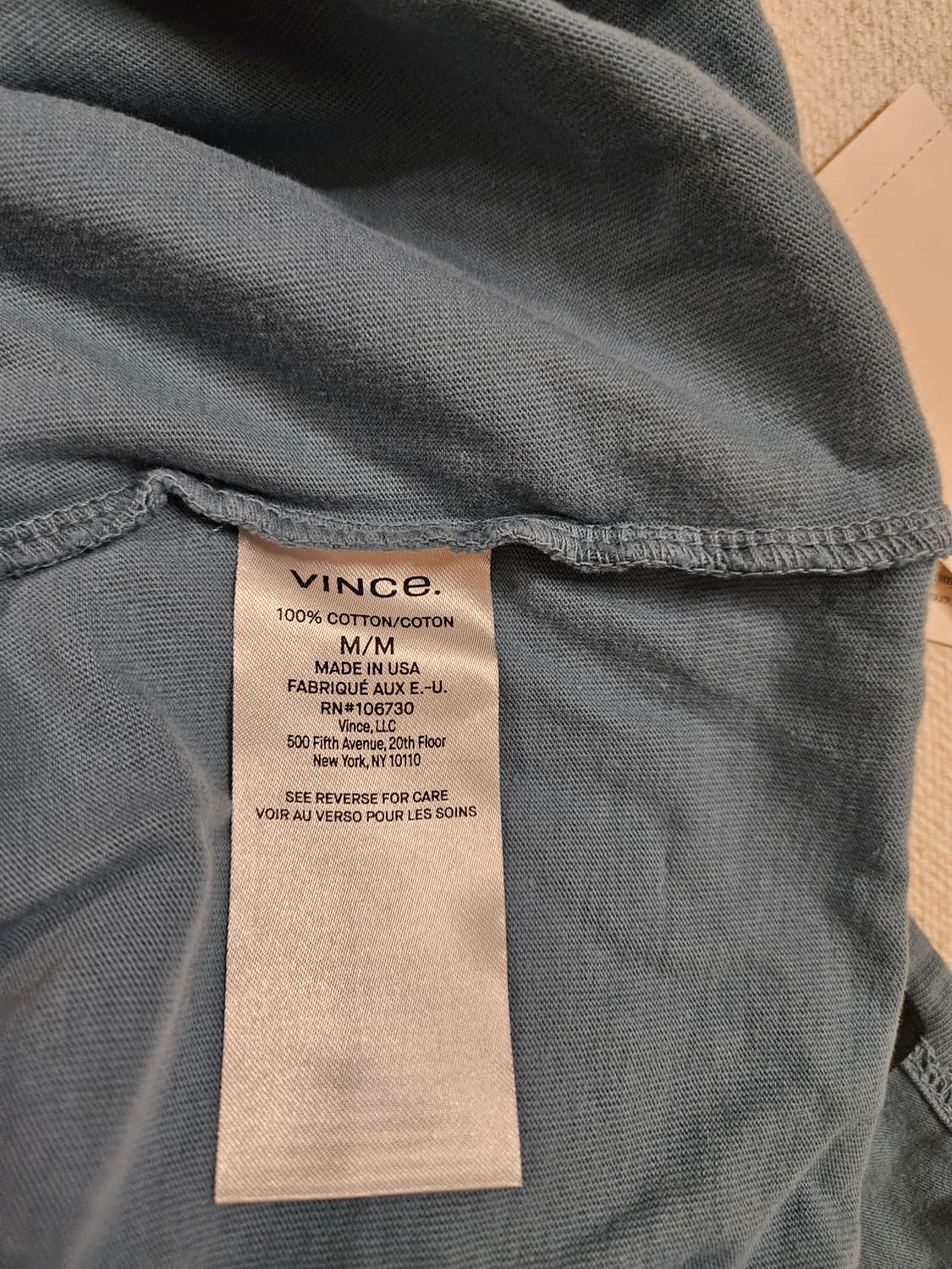 VINCE 빈스 티셔츠 새제품 상품이미지5