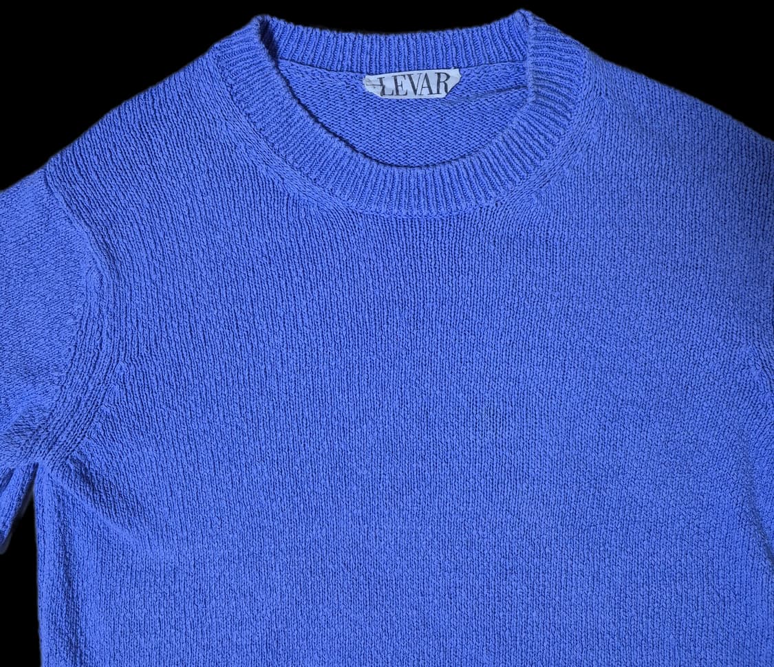 르바 Levar 반팔 부클 니트 바이올렛 상품이미지2