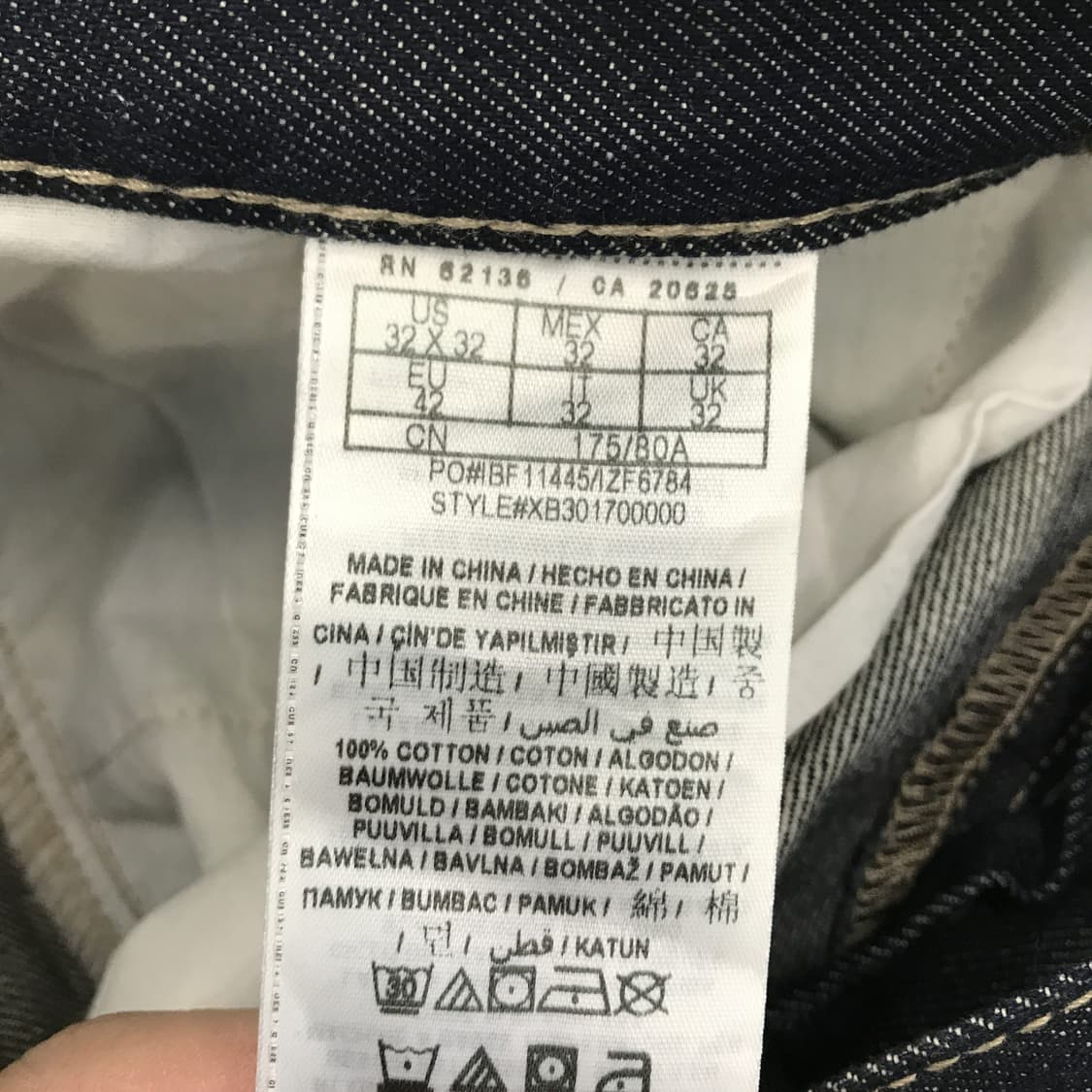 게스 USA 프리미엄 데님 스트레이트 청바지 [31-32] 상품이미지7