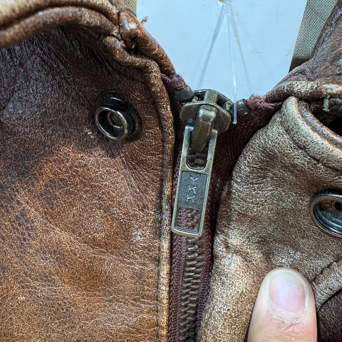 [L] VINTAGE 빈티지 A-2 가죽 자켓 상품이미지2