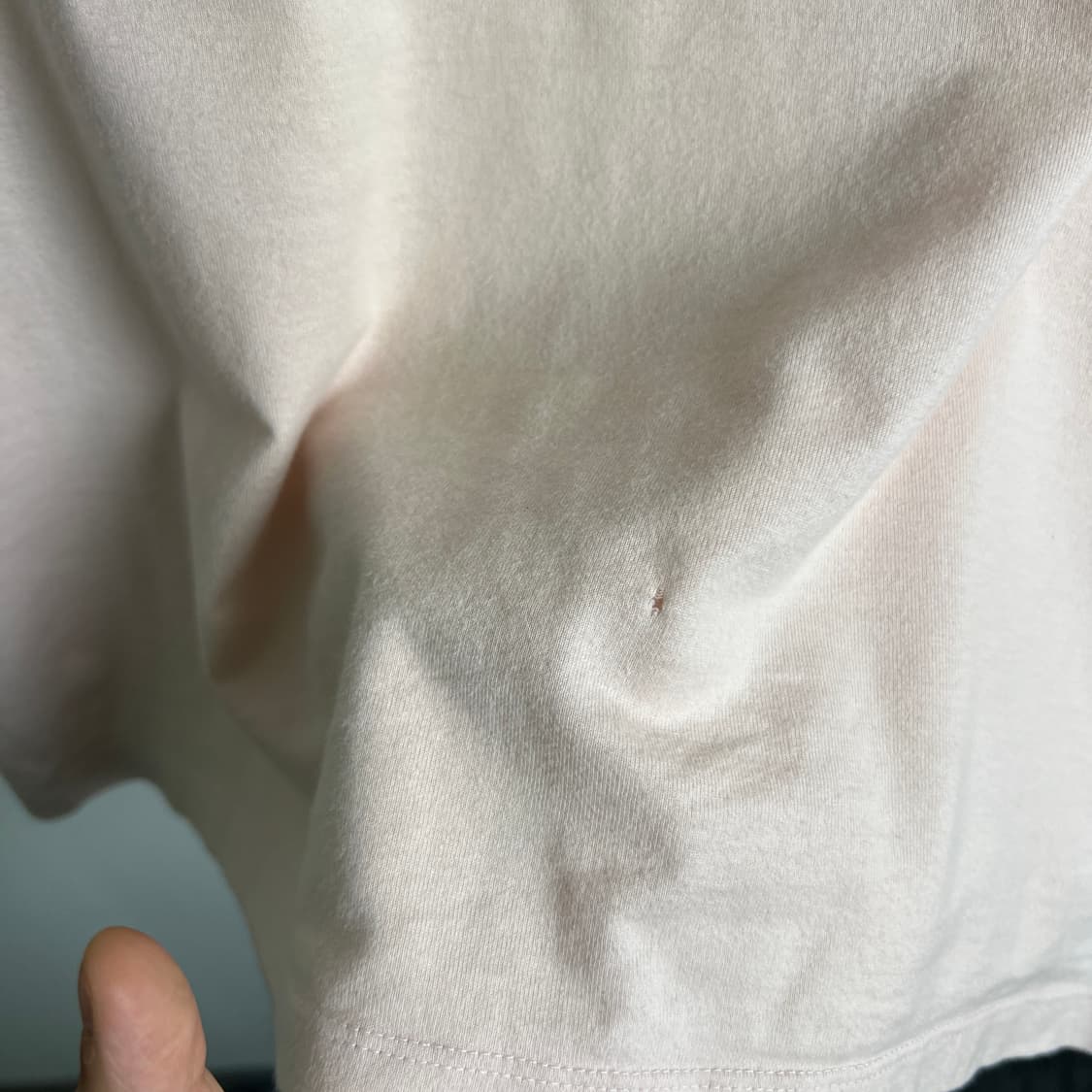 버버리 블랙 라벨 핑크 브이넥 반팔 티셔츠 상품이미지9