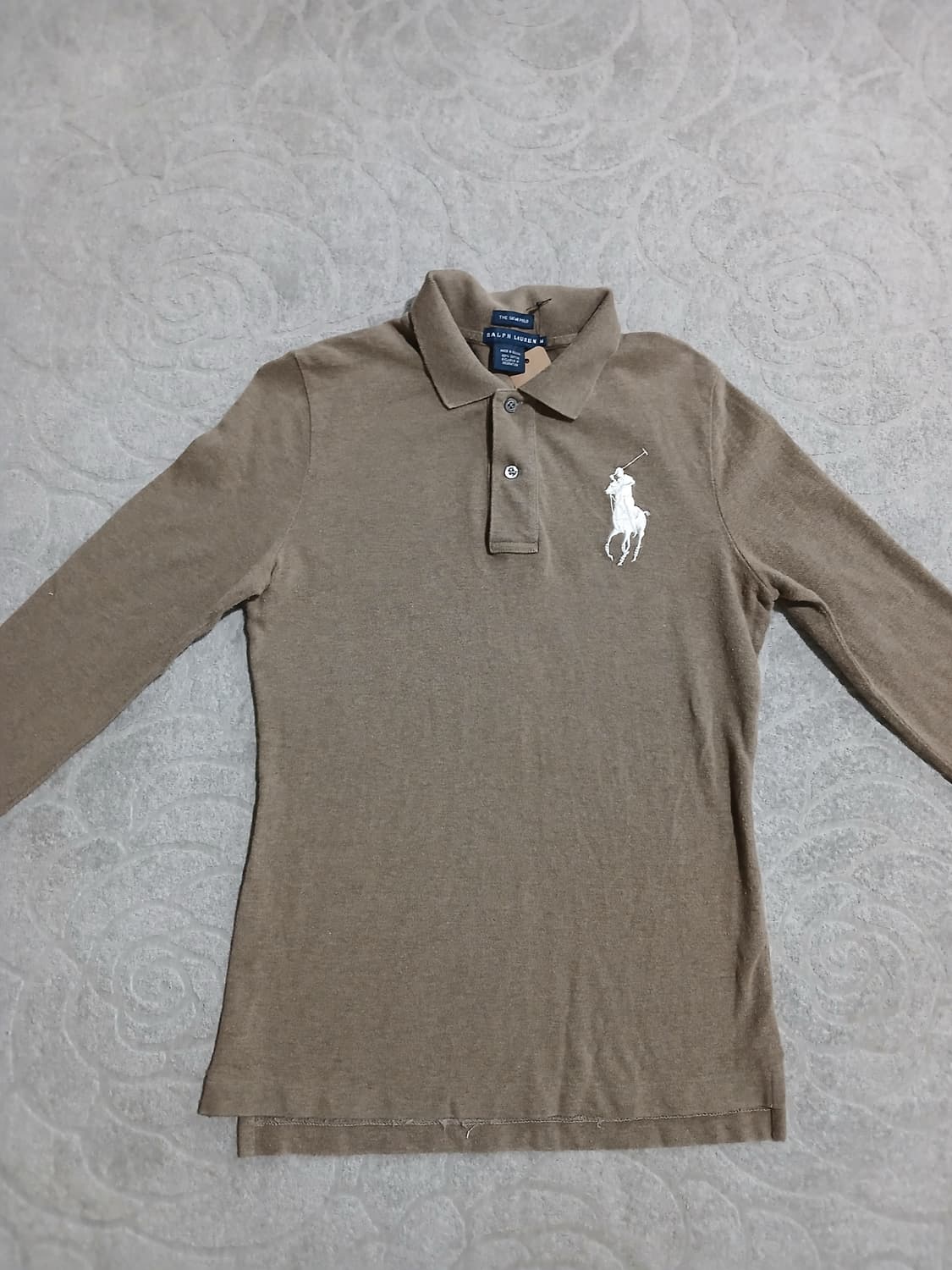 폴로 랄프로렌 빅포니 브라운 긴팔 카라티 M 상품이미지1