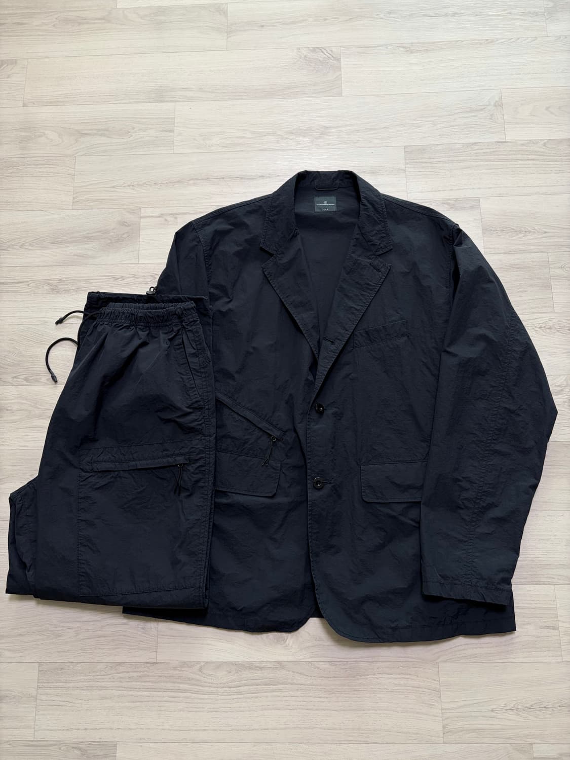 모이프 20SS 유니폼 셋업 블랙 상하의 3/2 사이즈 판매 상품이미지1