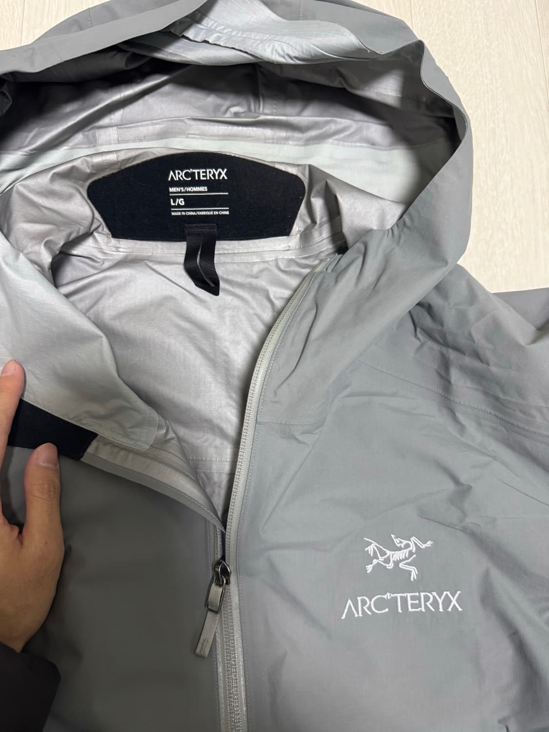 L 아크테릭스 제타 sl 그레이 (크립토크롬) 고어텍스 자켓 상품이미지6