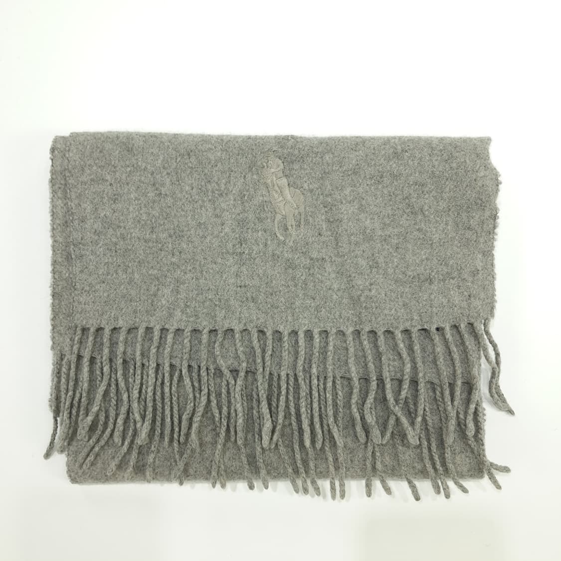 MX126 폴로 랄프로렌 그레이 램스울 목도리 머플러 상품이미지7
