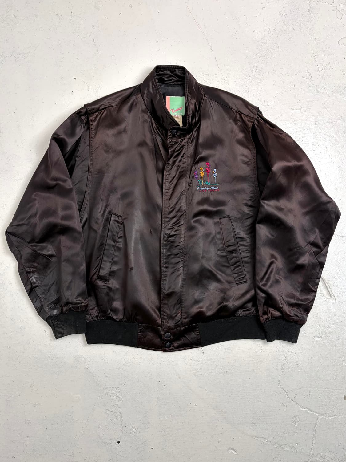 90s 새틴 봄버자켓 (made in USA) 상품이미지1