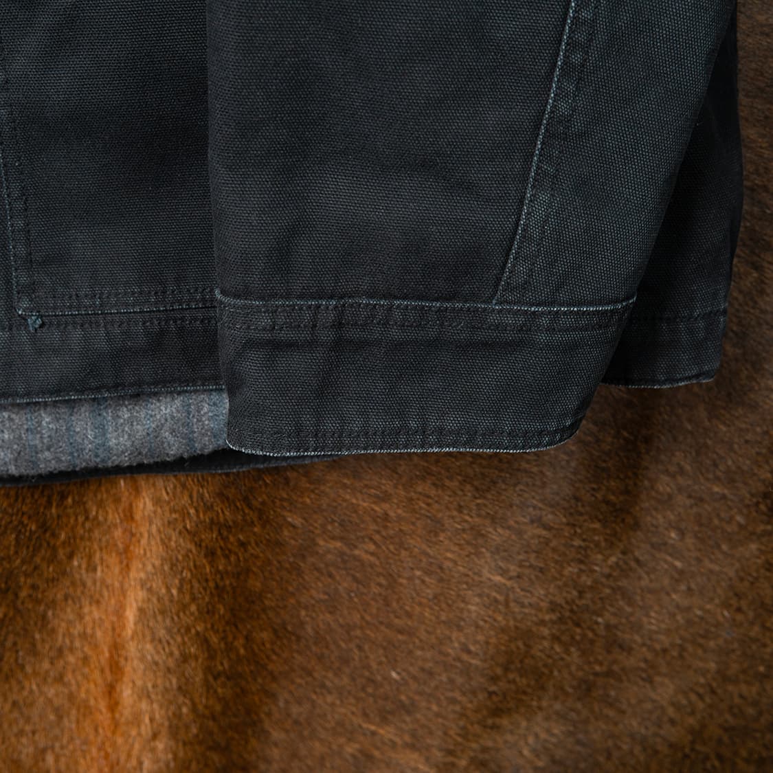 [2XL] 디키즈 블랭킷 라이닝 캔버스 워크자켓 블랙  상품이미지3