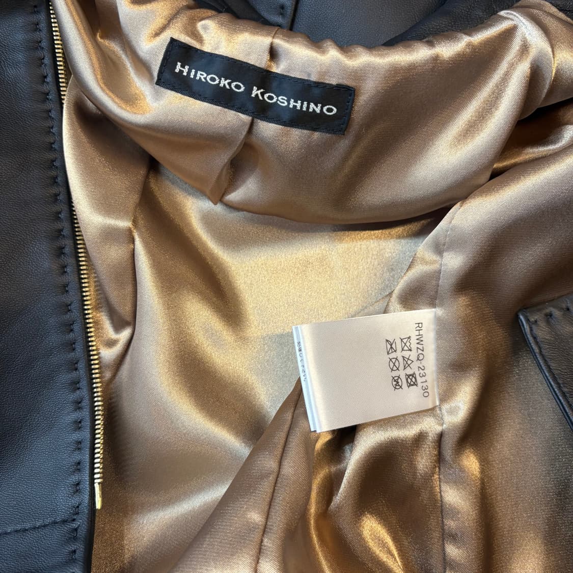 히로코 코시노 양가죽 라이더 자켓 상품이미지10