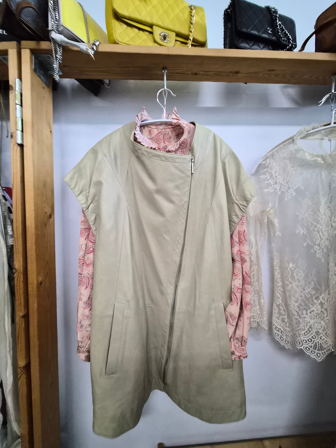 미샤 양가죽 집업 베스트 상품이미지5