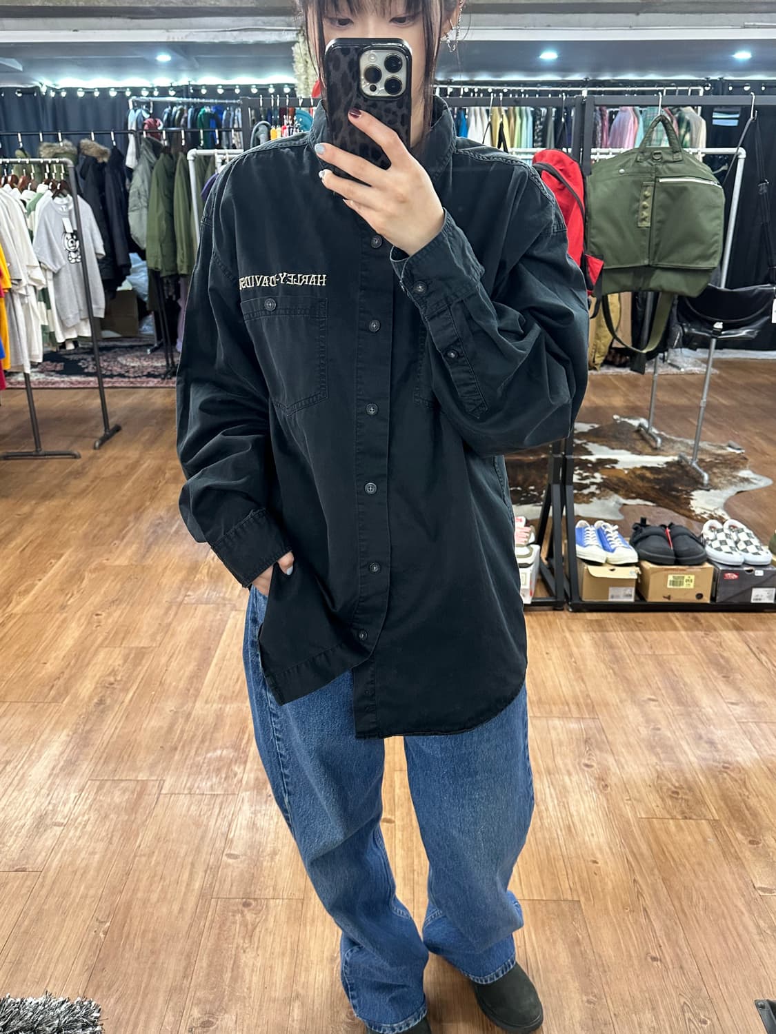 할리 데이비슨 스컬셔츠 상품이미지2