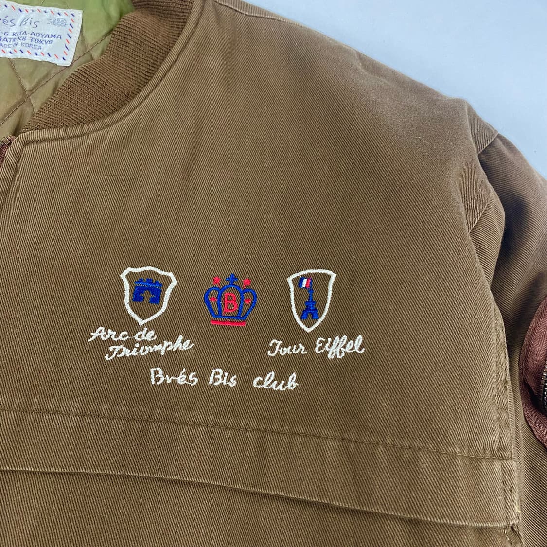 브레스비즈 빈티지 자수 봄버 점퍼 (100) 상품이미지4