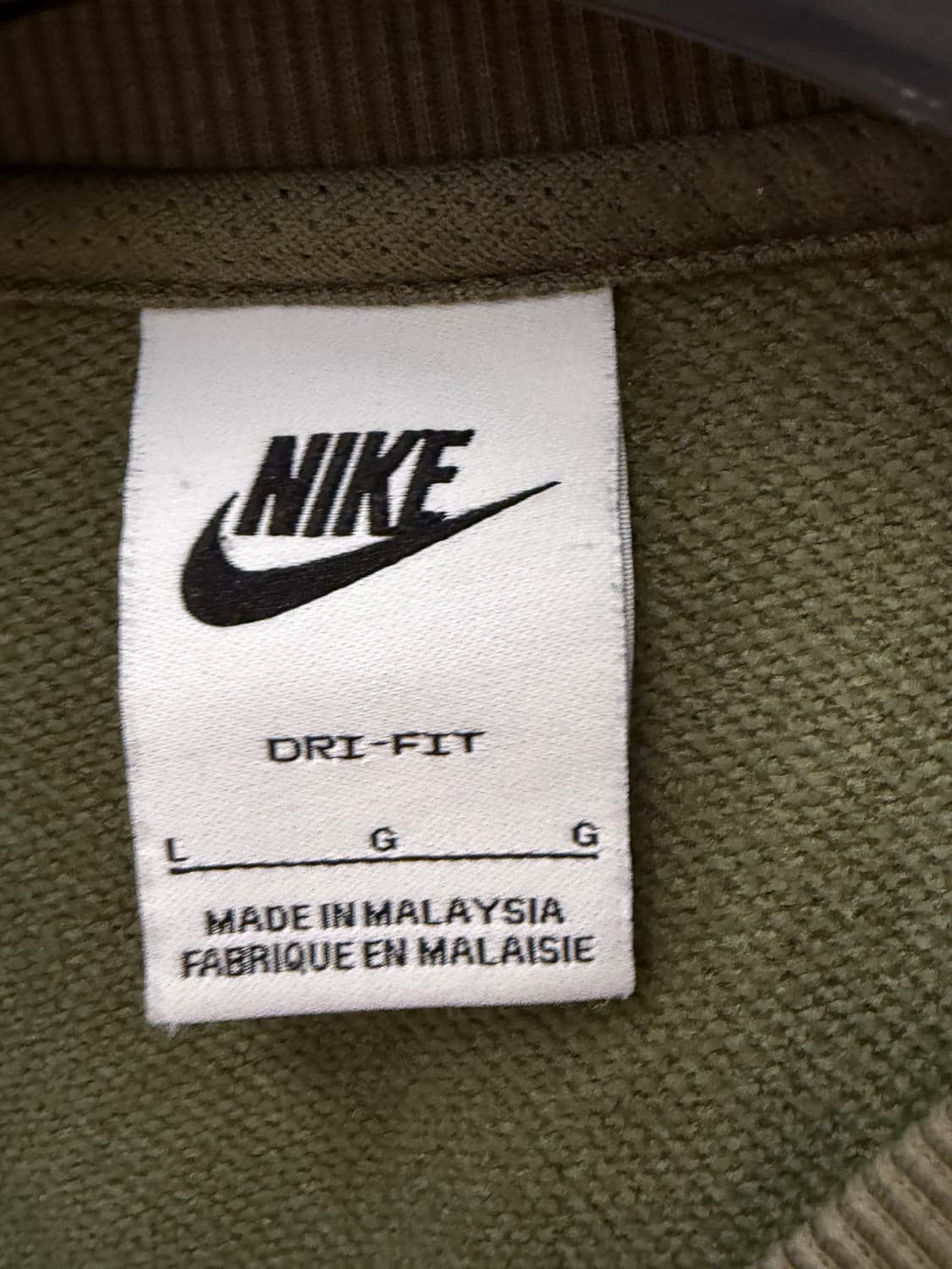 나이키 크롭 올리브 맨투맨 L 상품이미지4