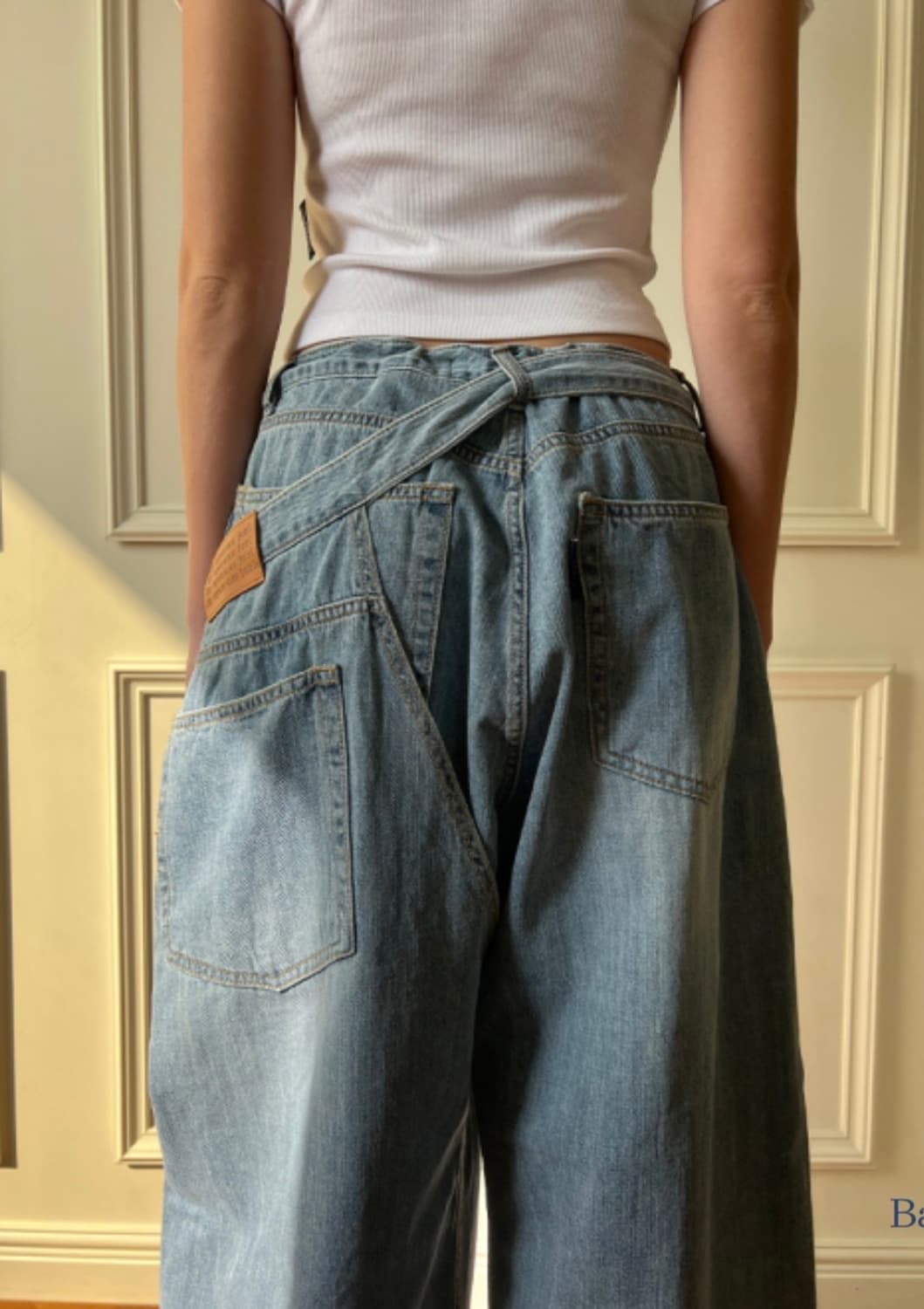 더미스테리어스호텔 크로스 레이어드 데님 1사이즈 상품이미지4