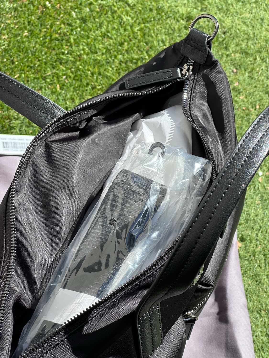 분크 Hey City Pocket Tote M 블랙 새상품 상품이미지7