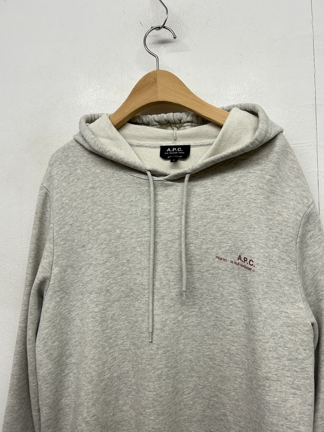 아페쎄 멜란지 후드티 상품이미지2