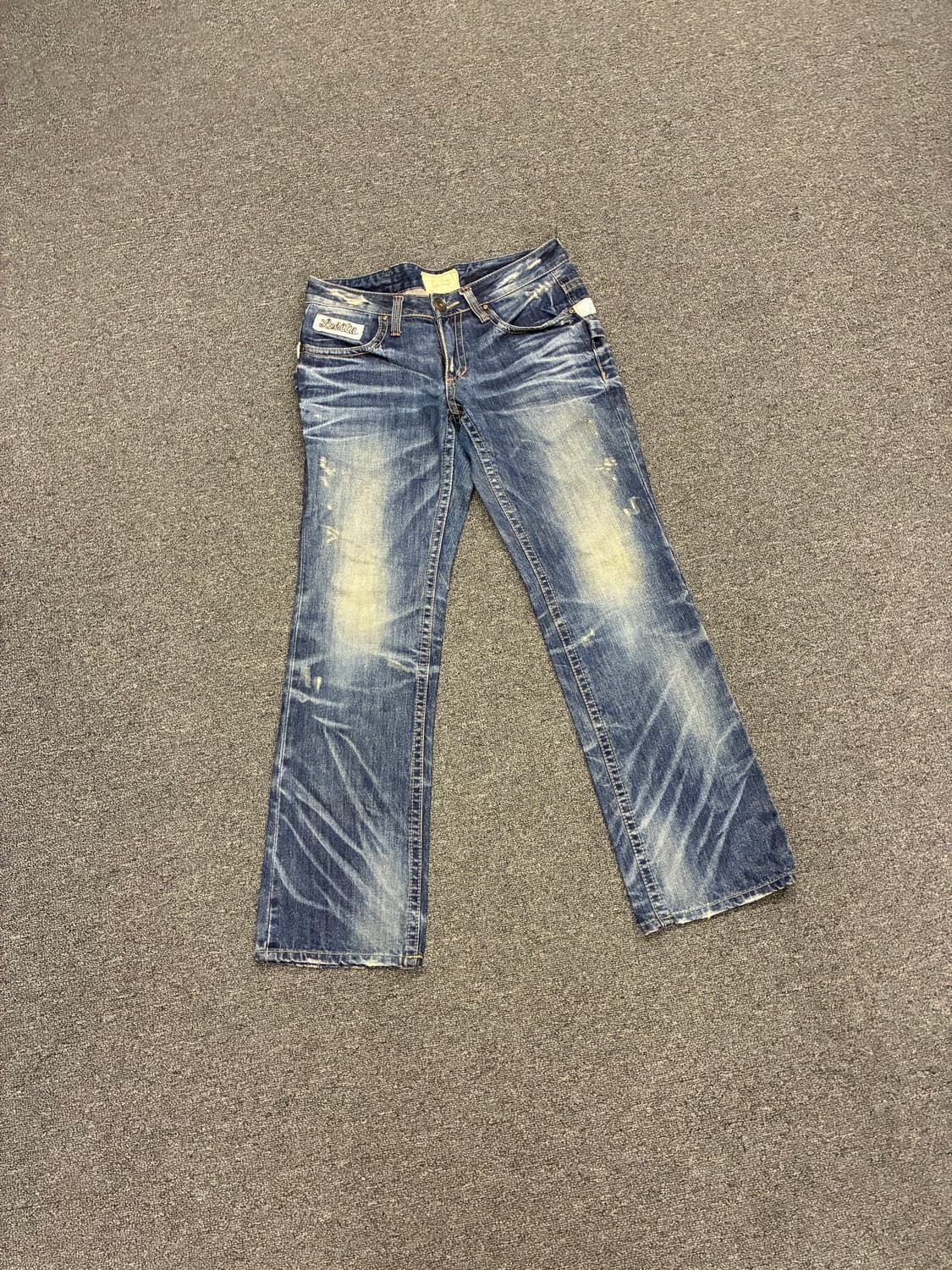 27)Lolita Jeans 빈티지 여성 데미지 부츠컷 데님팬츠 상품이미지6