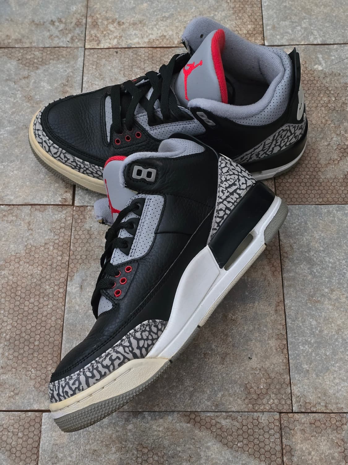 (250)나이키 에어 조던 3 블랙 시멘트  상품이미지6